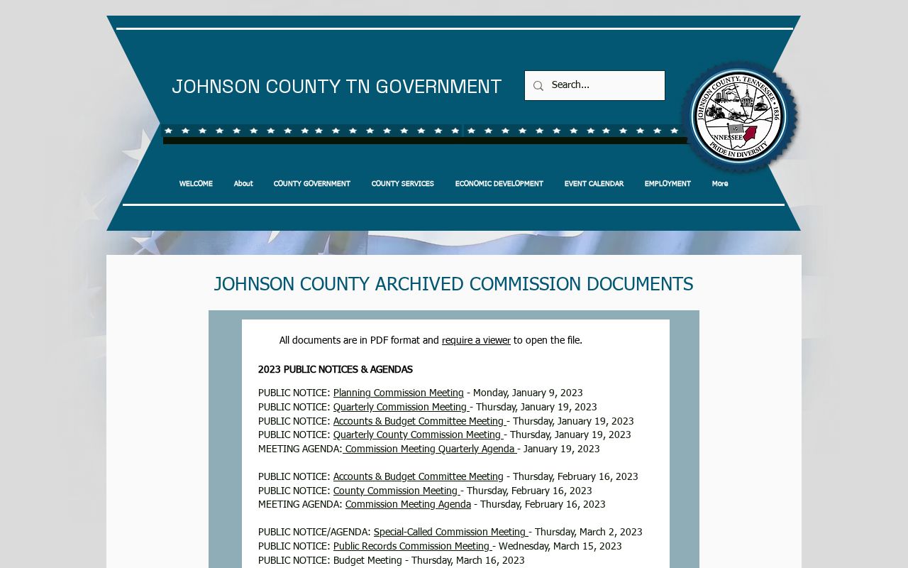 Johnson County warrant records archive and public records information