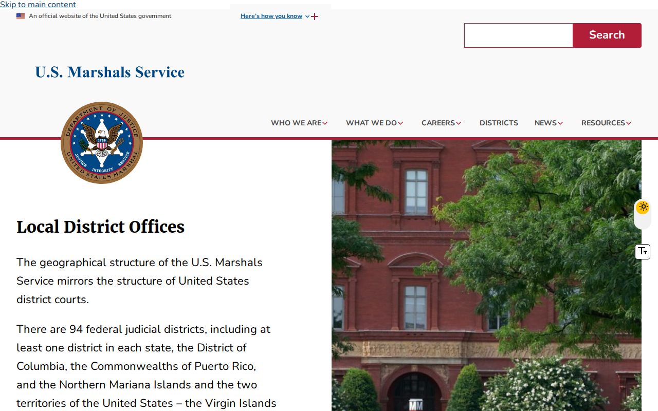 Johnson County federal warrant service route through the U.S. Marshals Service